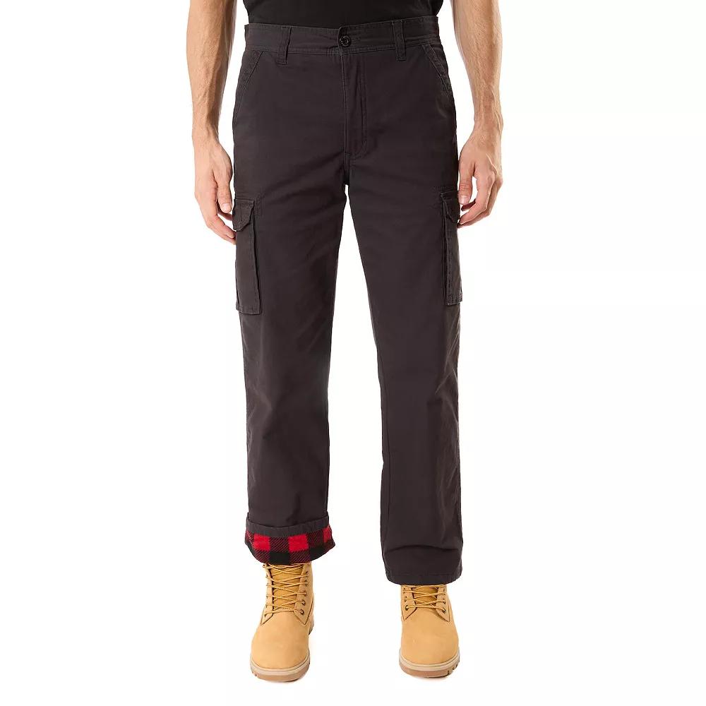 Men's Smith's Workwear Stretch Fleece-Lined Canvas Cargo Pant,  Product Image