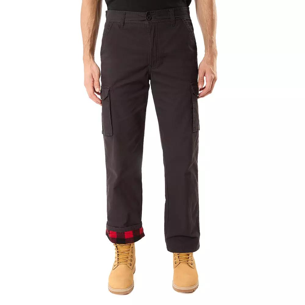 Men's Smith's Workwear Stretch Fleece-Lined Canvas Cargo Pant,  Product Image