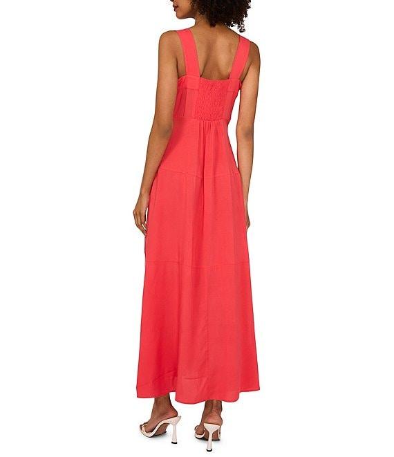 Vince Camuto Square Neck Sleeveless Shift Maxi Dress Product Image