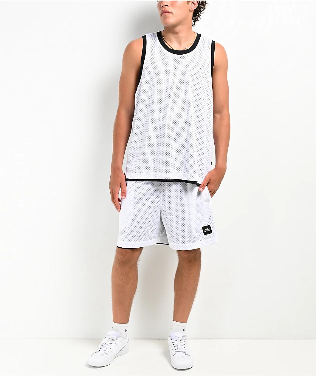 Nike SB Reversible Black & White Basketball Shorts Product Image