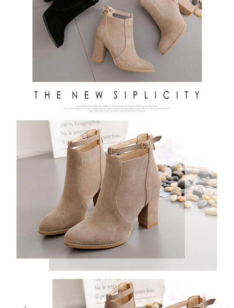 Block Heel Ankle Boots Product Image