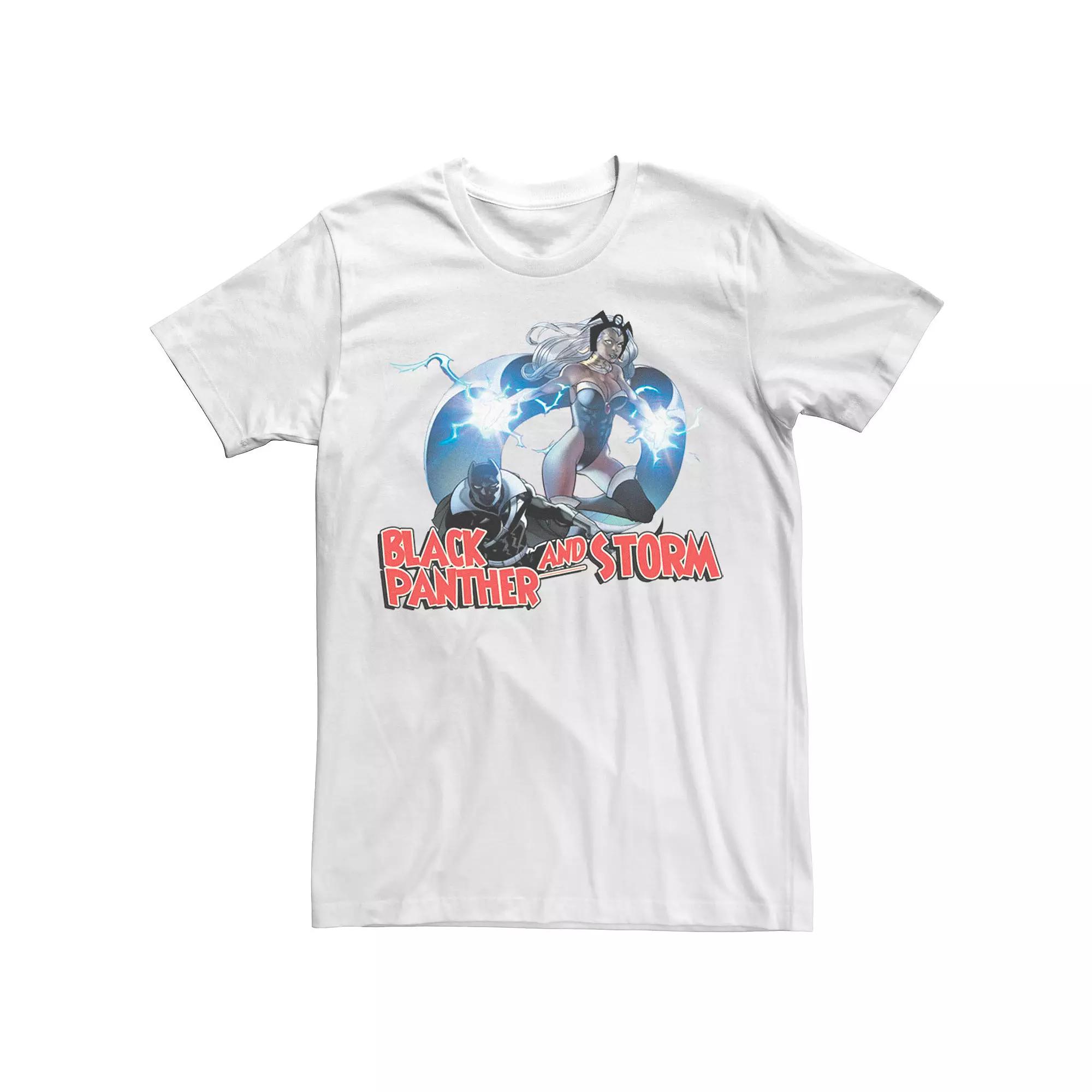 Men's Marvel Black Panther And Storm Action Pose Tee,  Product Image