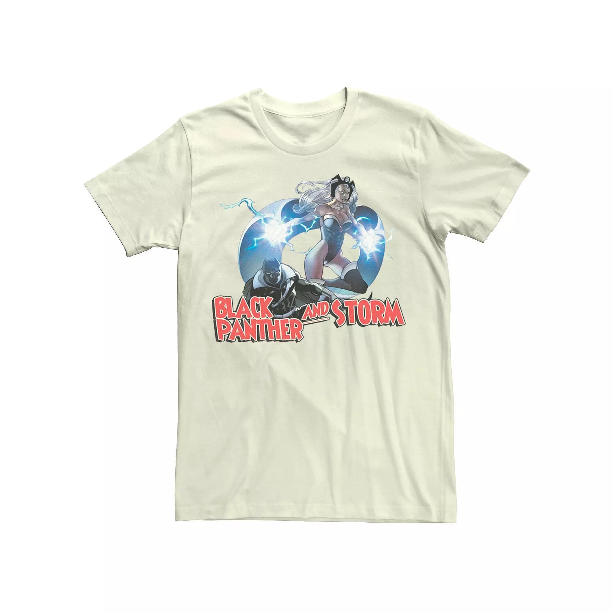 Men's Marvel Black Panther And Storm Action Pose Tee,  Product Image