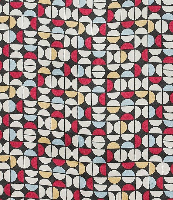 Murano The Murano Collection Slim Fit Geo Print Sateen Long Sleeve Woven Shirt Product Image