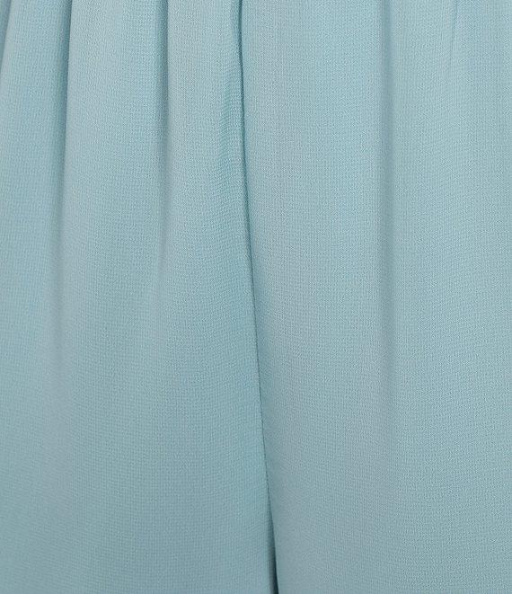 Alex Evenings Wide Leg Mid Rise Chiffon Pants Product Image