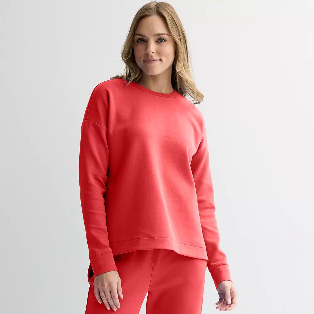 Women's Tek Gear® Ultracomfort Crewneck Top, Size: Medium, Parrotoral Product Image