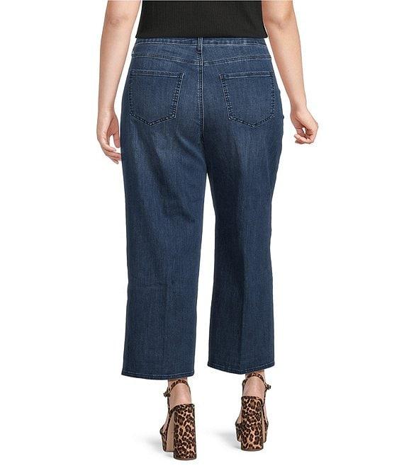 NYDJ Plus Size Brodi Lift Tuck® Technology Wide Leg Pull-On Denim Jeans Product Image