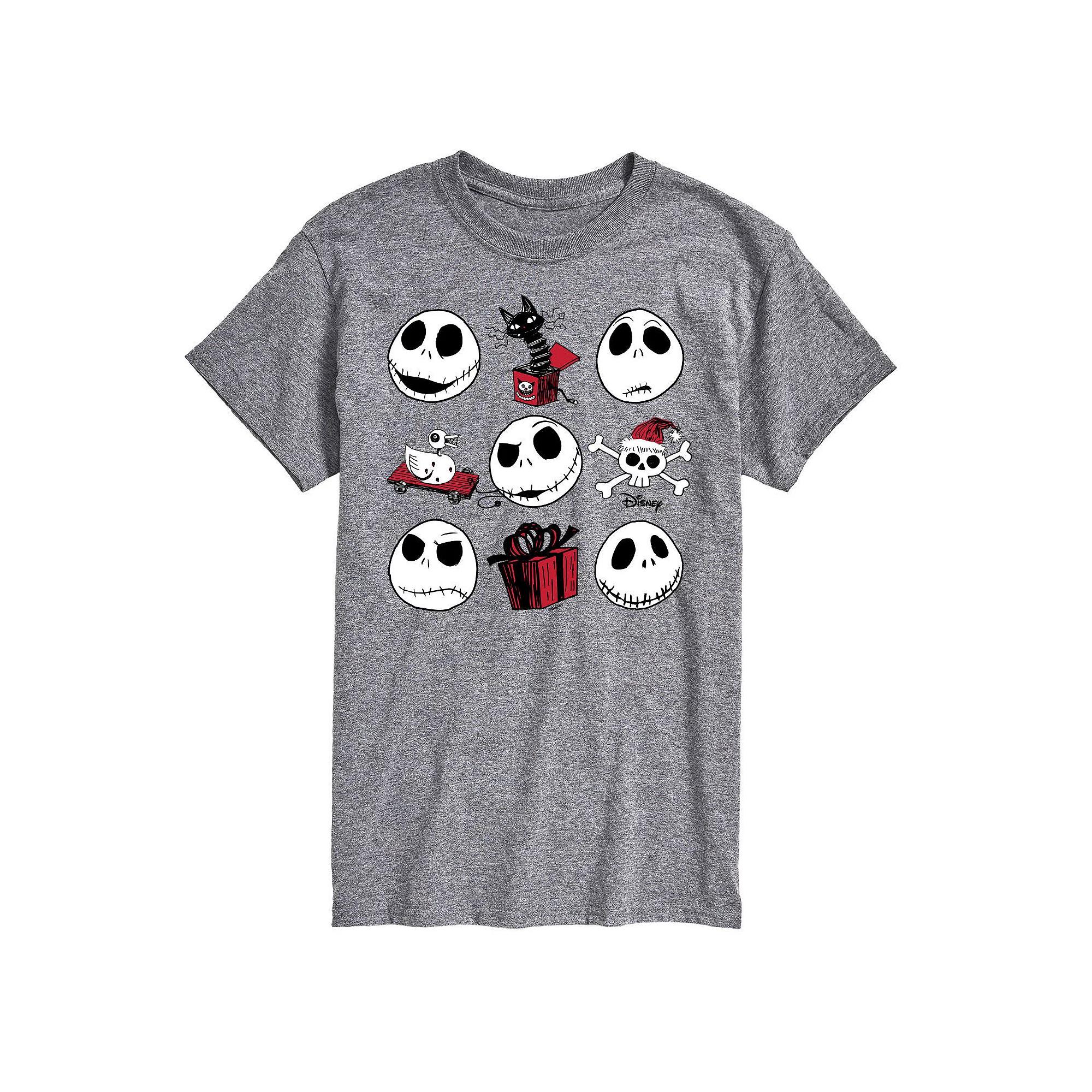 Men's Nightmare Before Christmas Jack Skellington Grid Tee,  Product Image