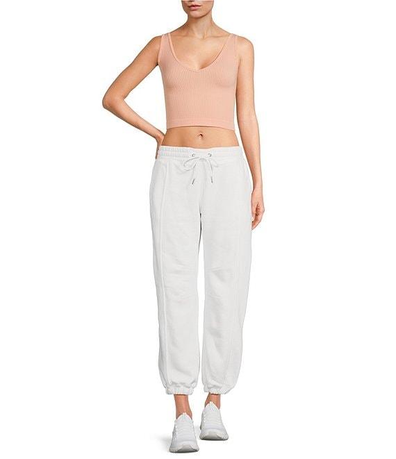 Free People Ribbed V-Neck Sleeveless Cropped Brami Product Image