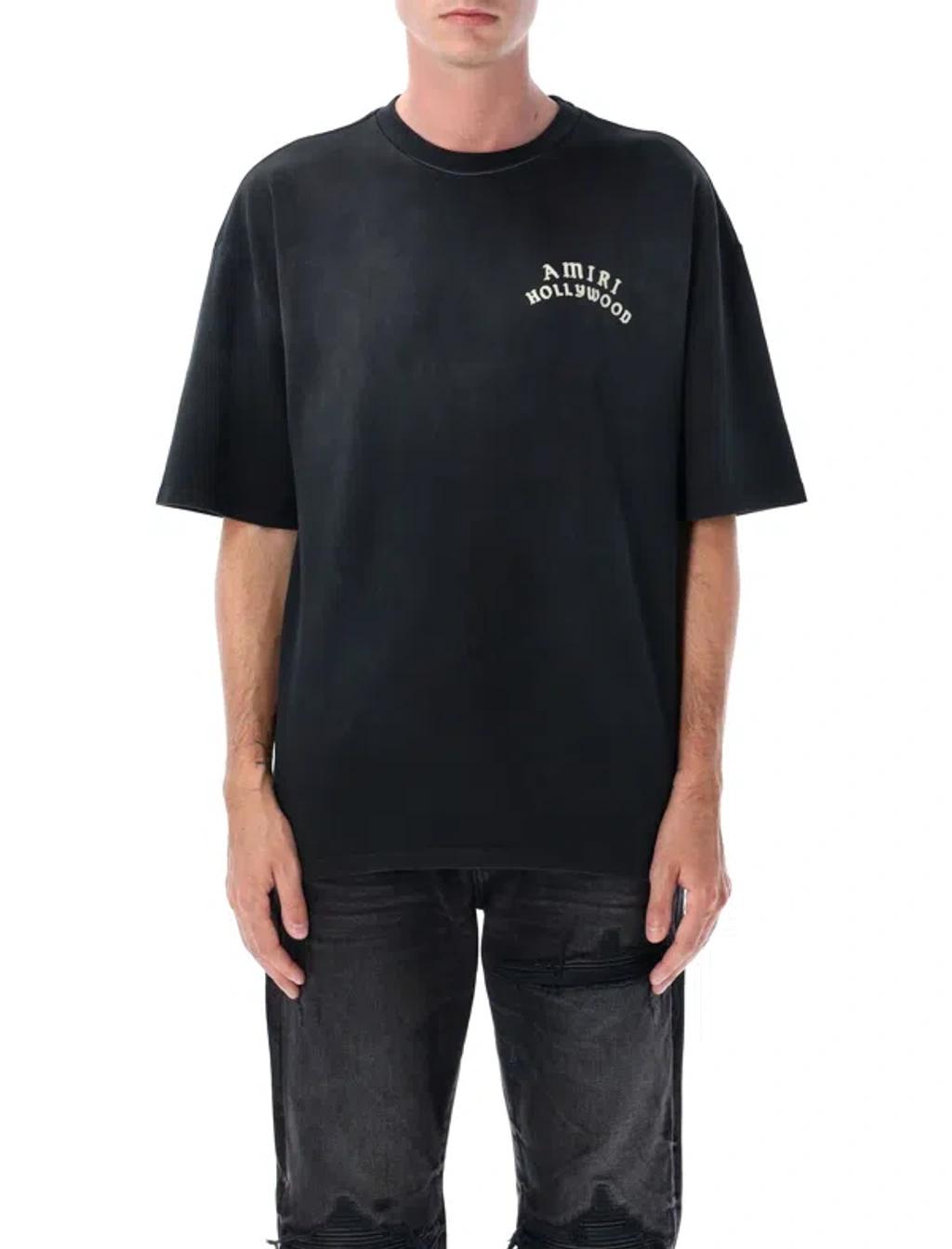AMIRI Hollywood Oversized T-shirt In Black Product Image