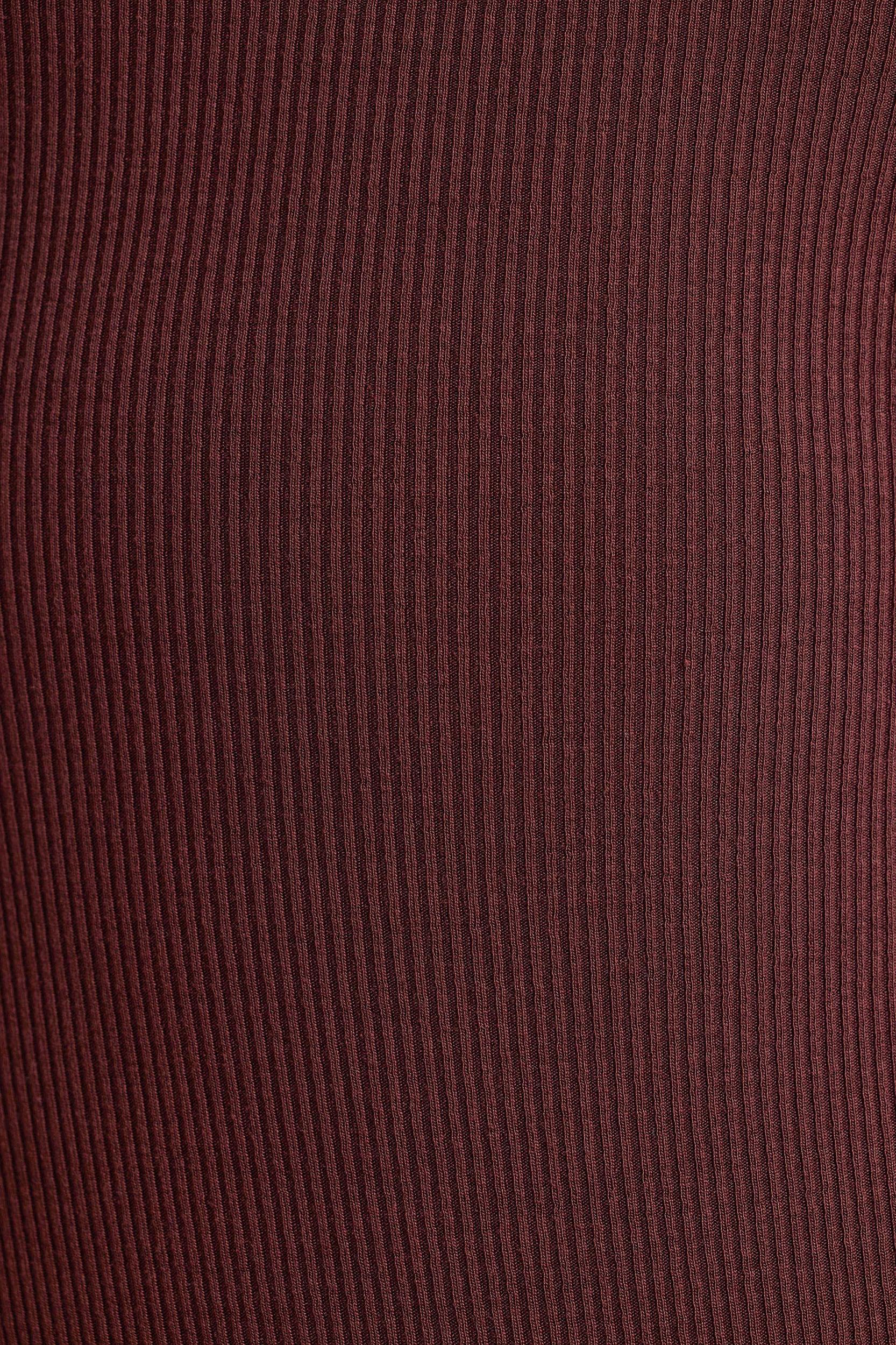 Ribbed Modal Long Sleeve Bodysuit in Espresso Product Image