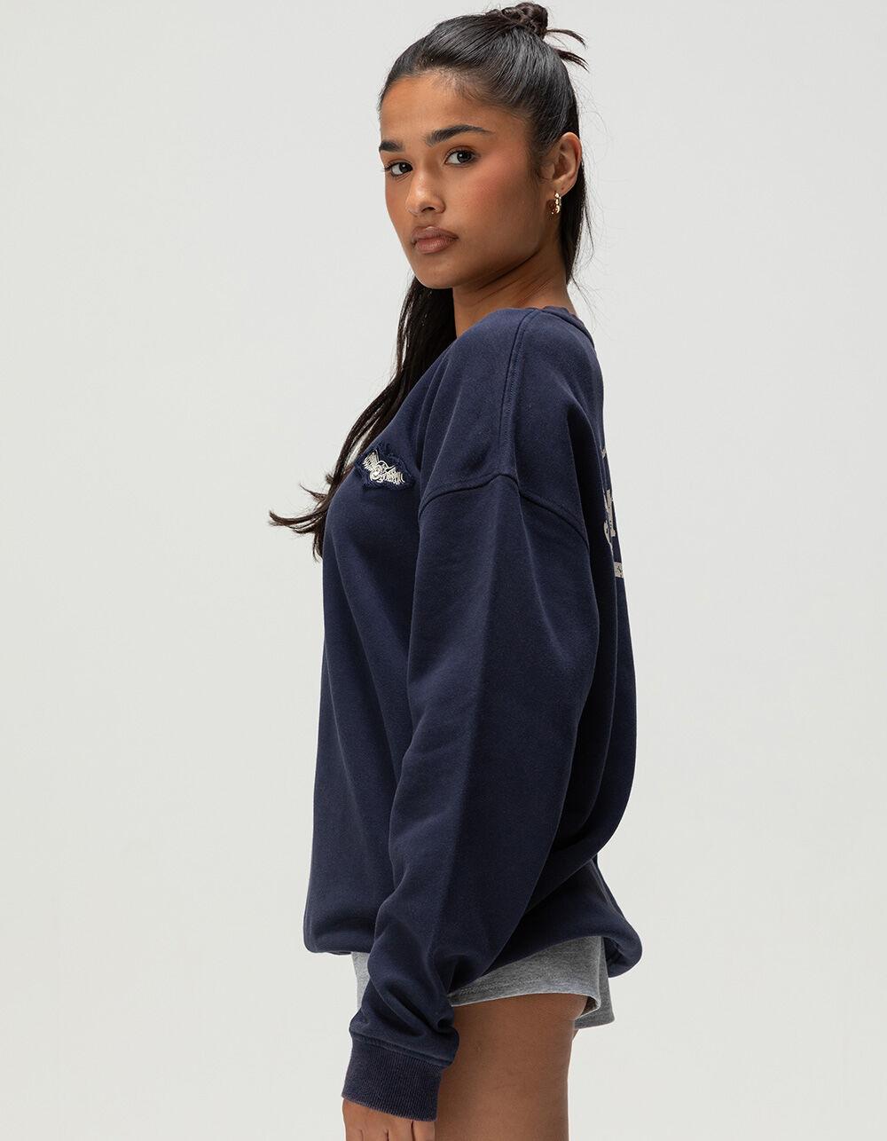 VON DUTCH F+B Womens Crewneck Sweatshirt - NAVY Product Image