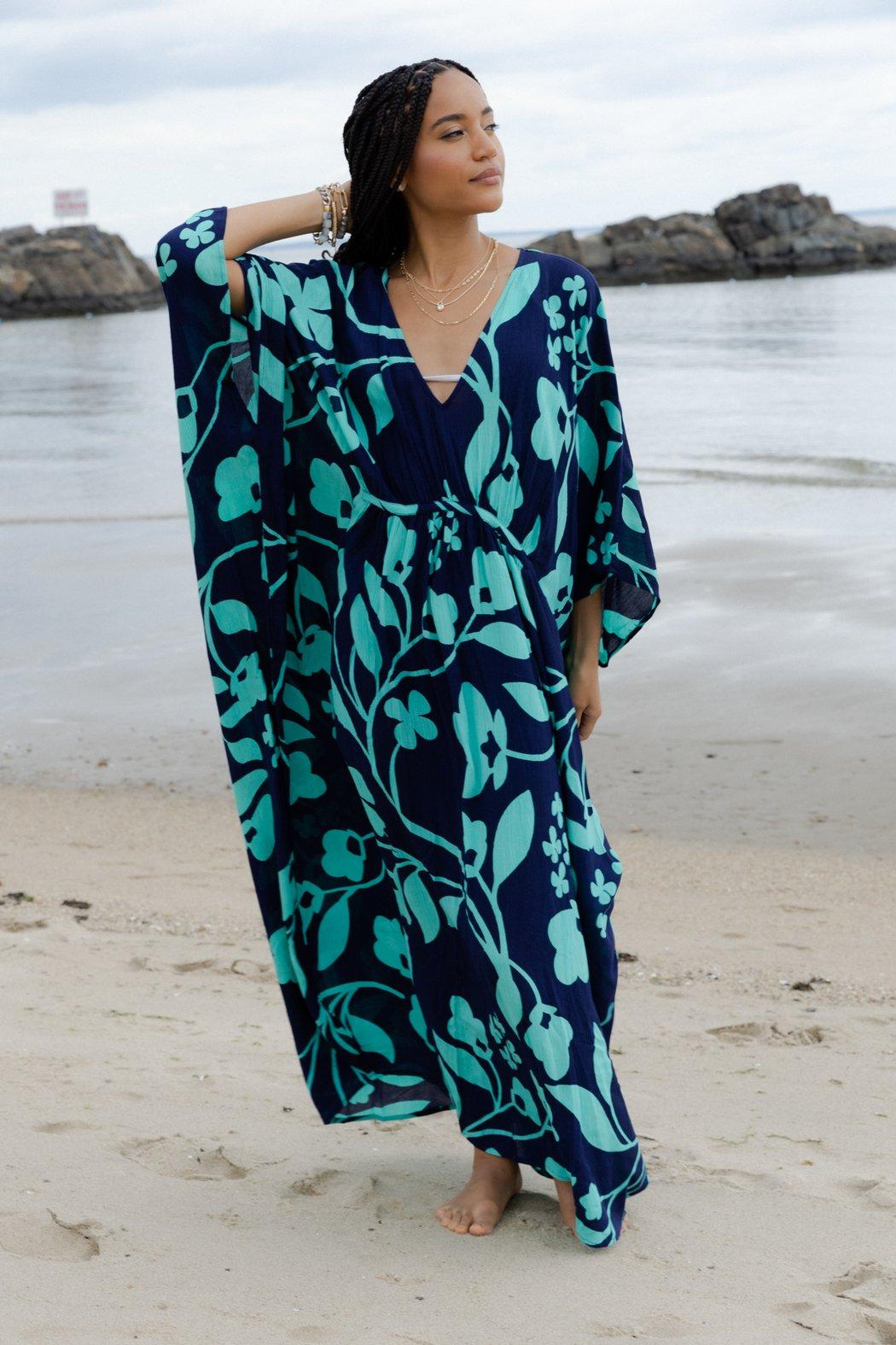 Bold Floral Kaftan Maxi Product Image