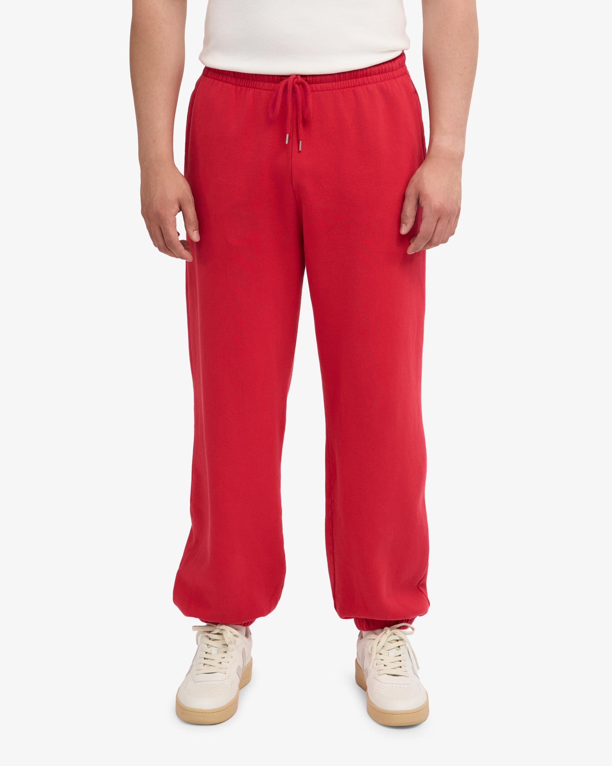 Organic Relaxed Sweatpants - Scarlet Red Product Image