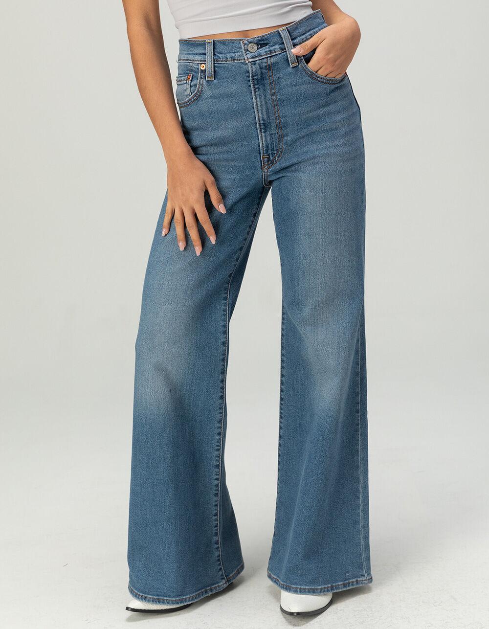 LEVI'S Ribcage Bell Womens Jeans - So Nice - DARK BLAST Product Image