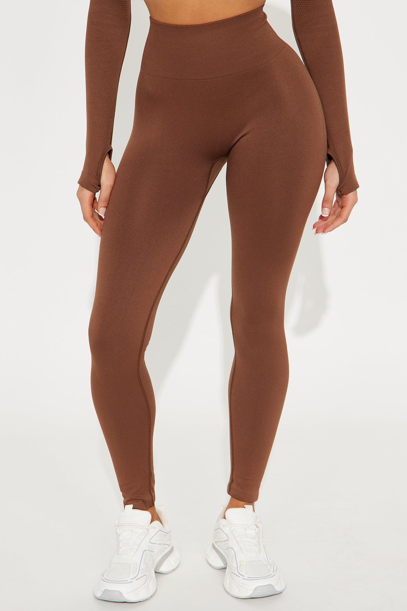 Smooth Sculpt Seamless Active 7/8 Legging - Mocha Product Image