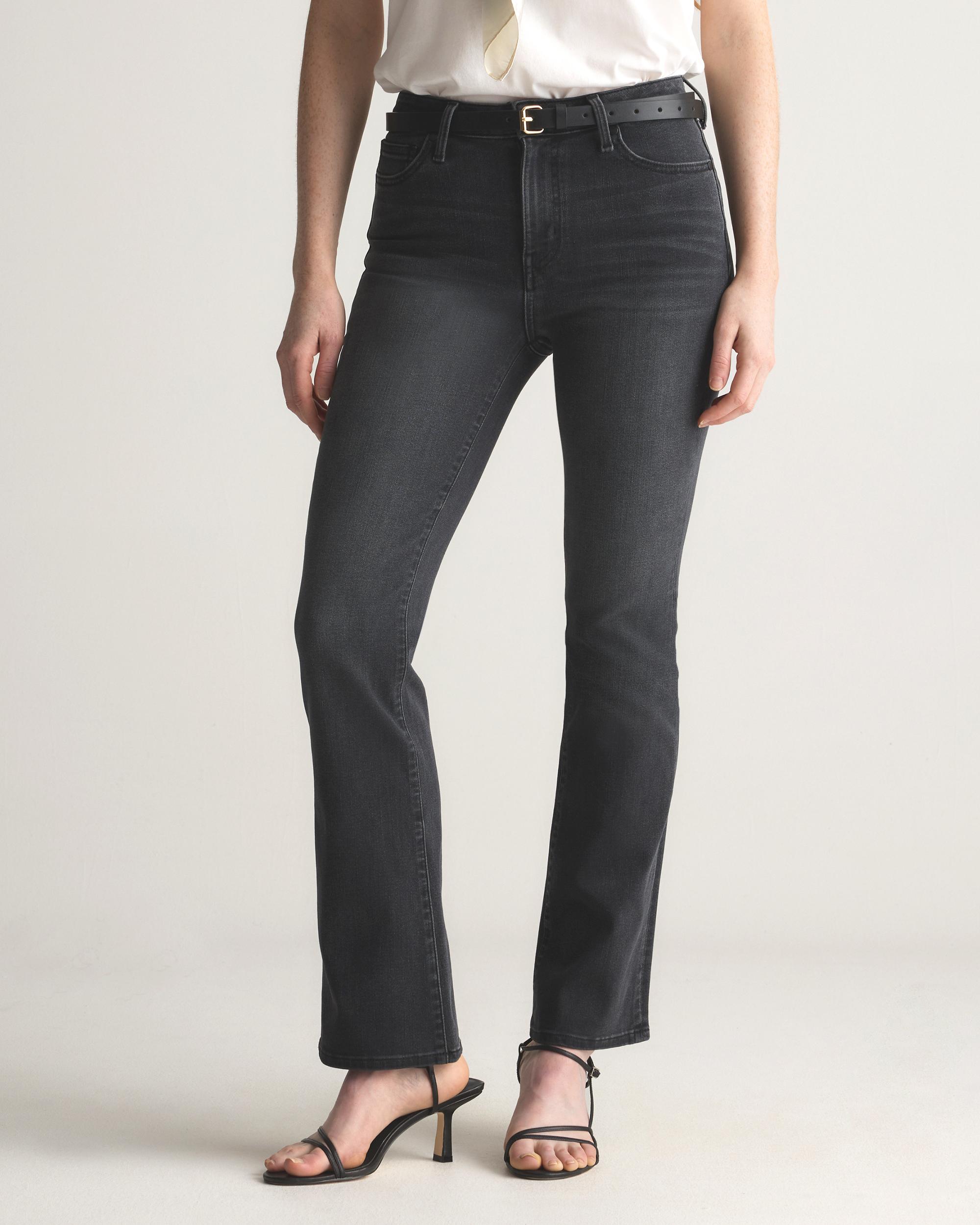 Quince | Women's Bella Stretch Kick Flare Jeans Organic Cotton Product Image