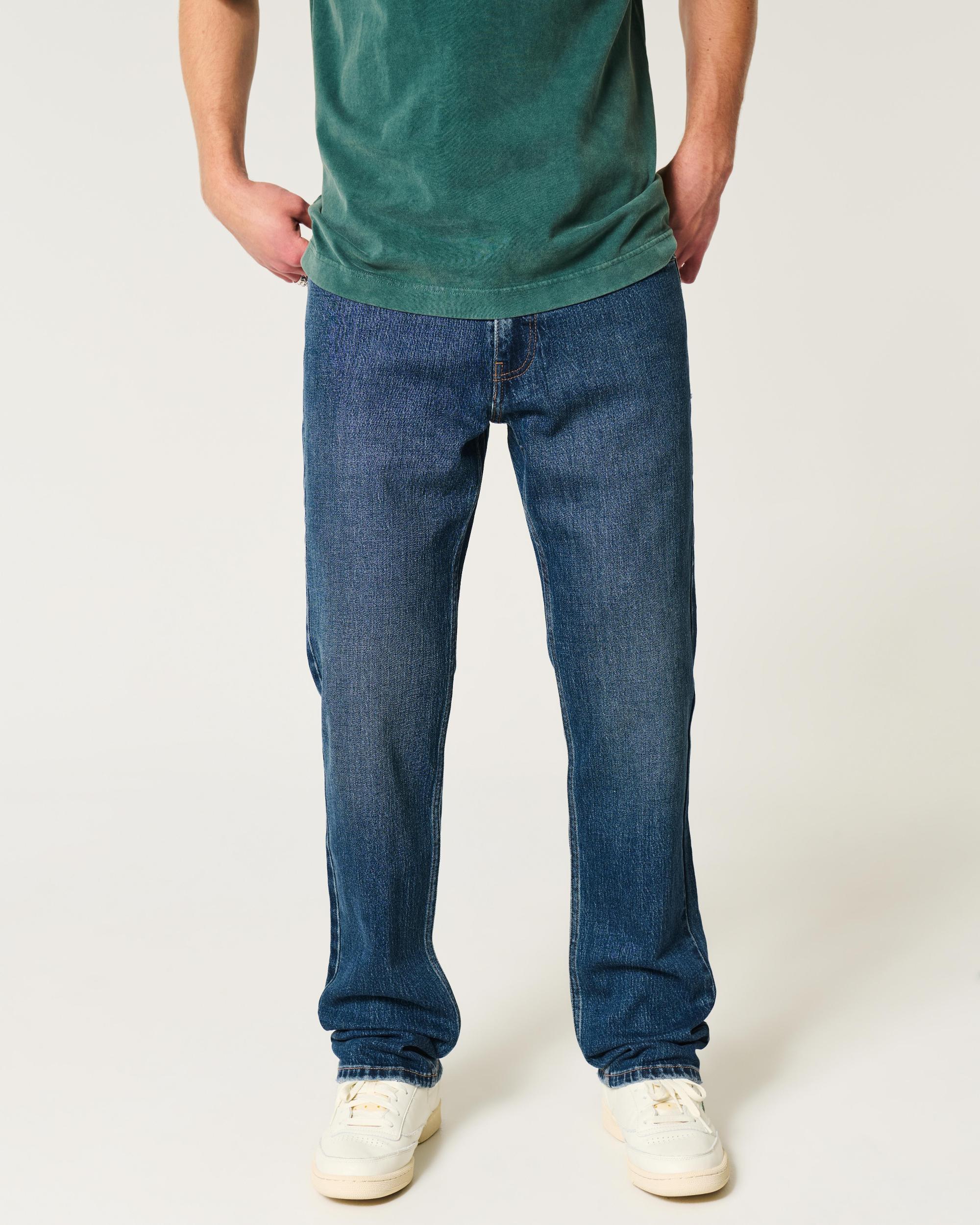 Grey Slim Straight Jeans Product Image