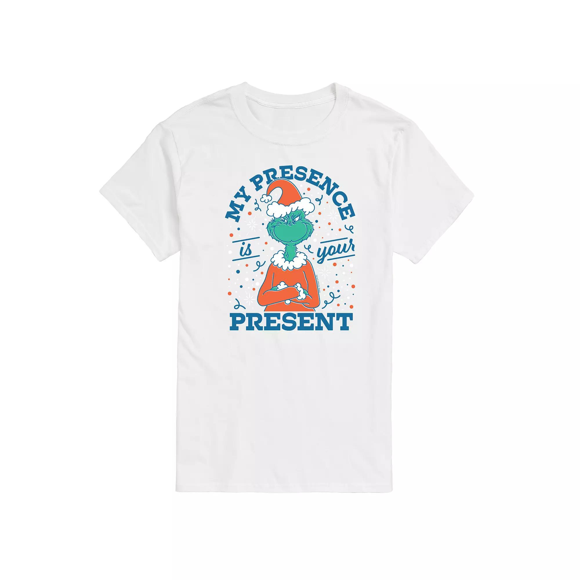 Men's Dr. Seuss The Grinch My Presence Is Your Present Graphic Tee,  Product Image
