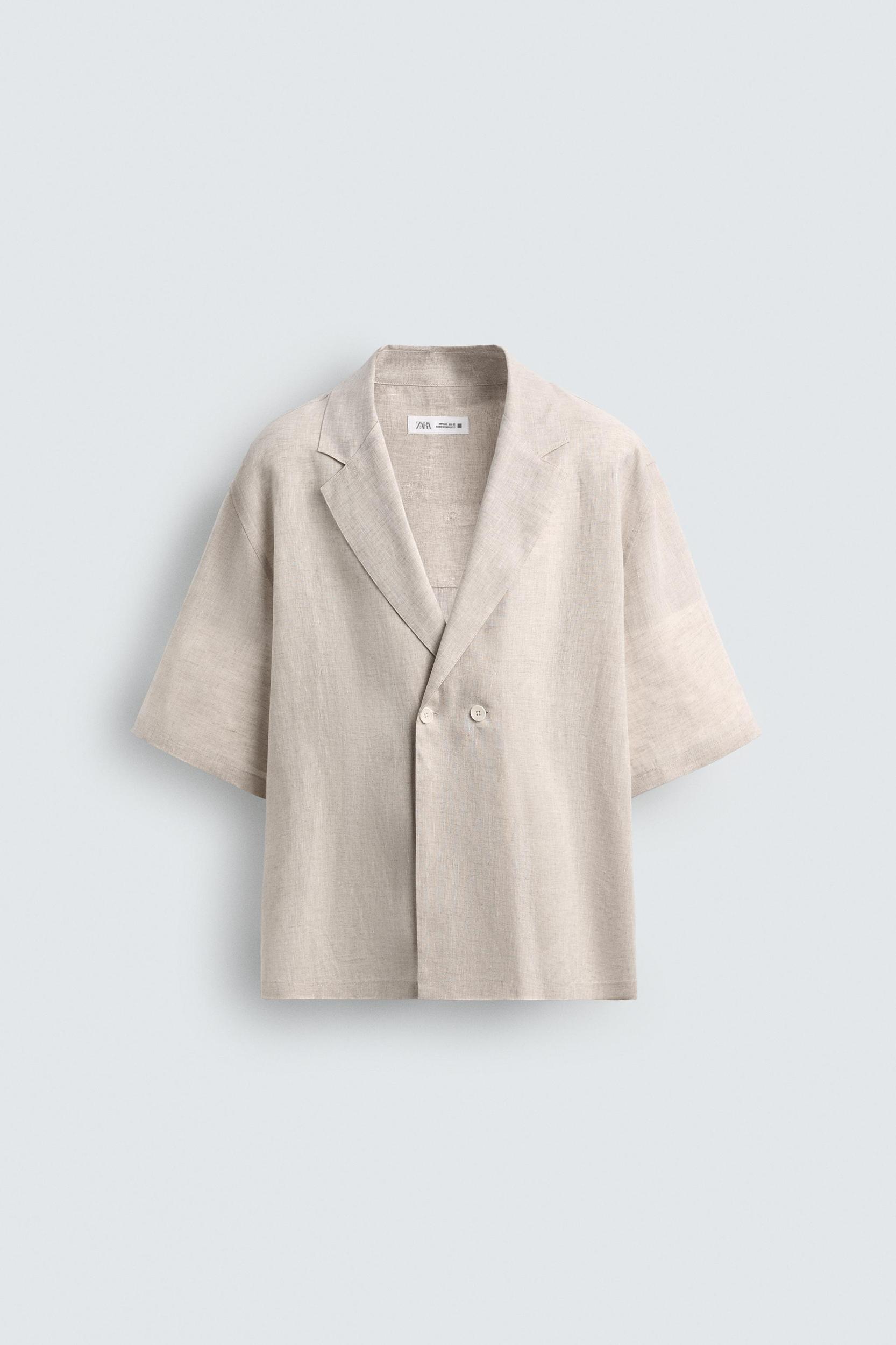 100% LINEN KIMONO SHIRT Product Image