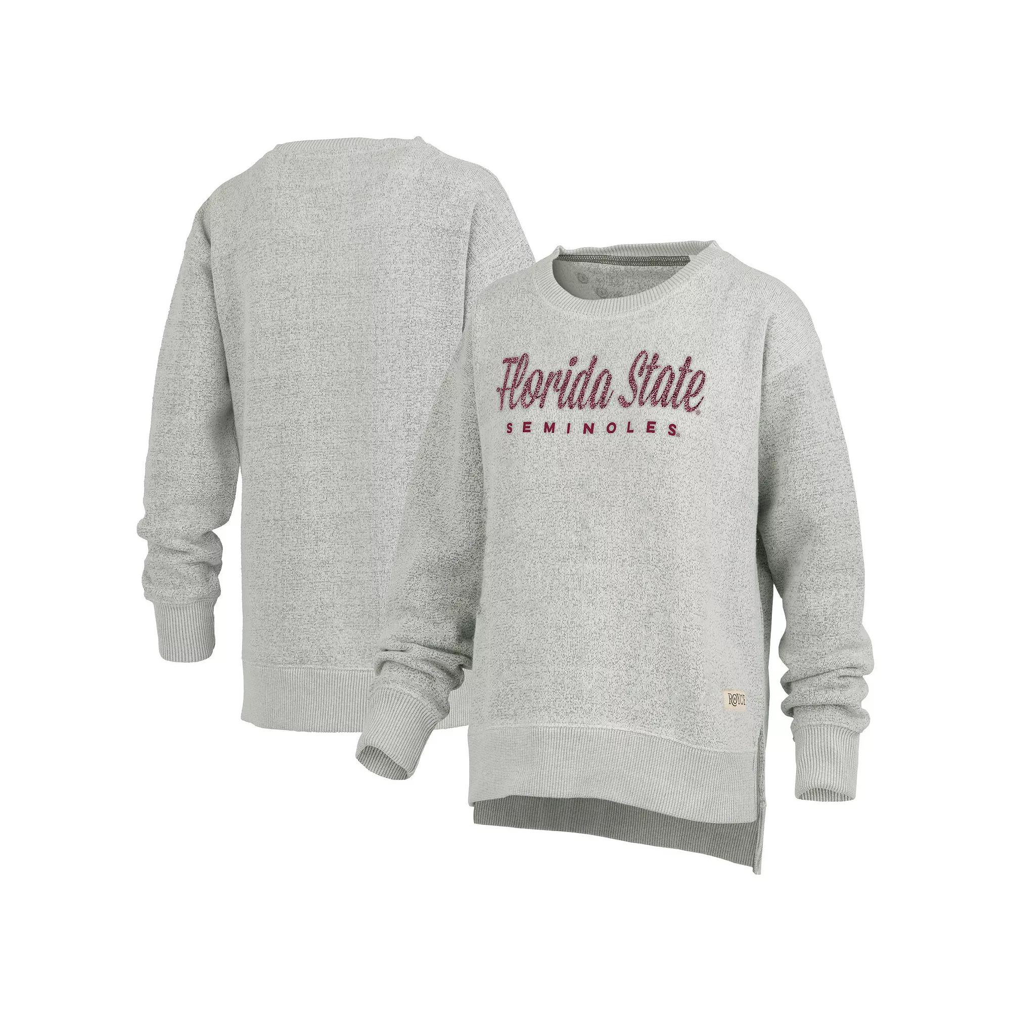 Women's Pressbox Heather Gray Florida State Seminoles Torrington Pullover Sweatshirt,  Product Image