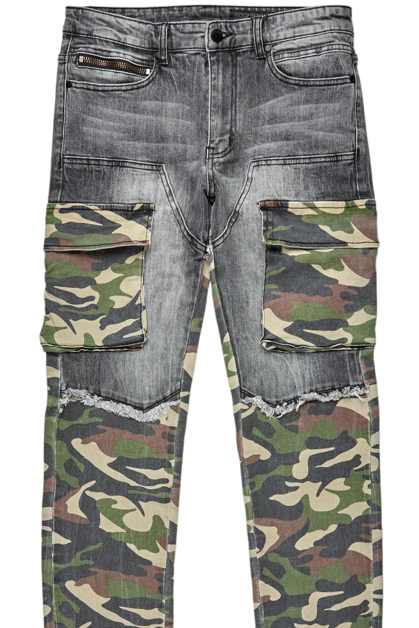 Denka Grey Slim Fit Jean Male Product Image