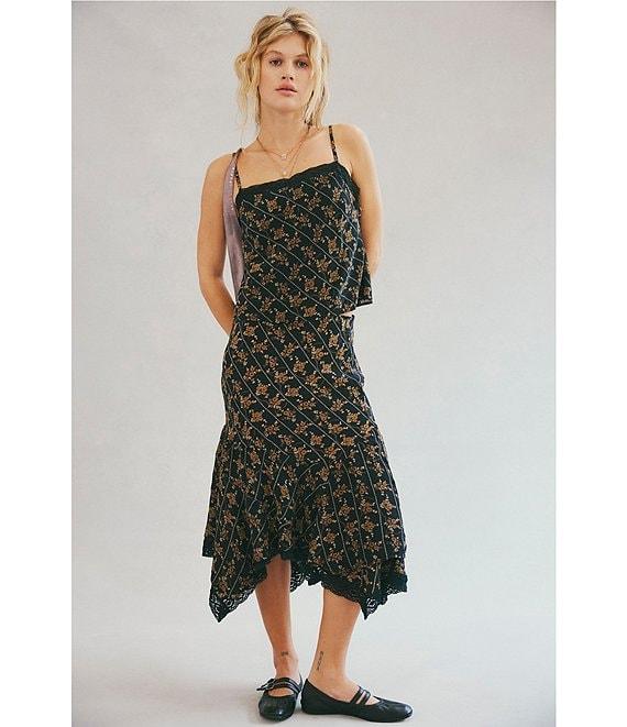 Free People Bali Margot Coordinating Floral Print Square Neck Sleeveless Top Product Image