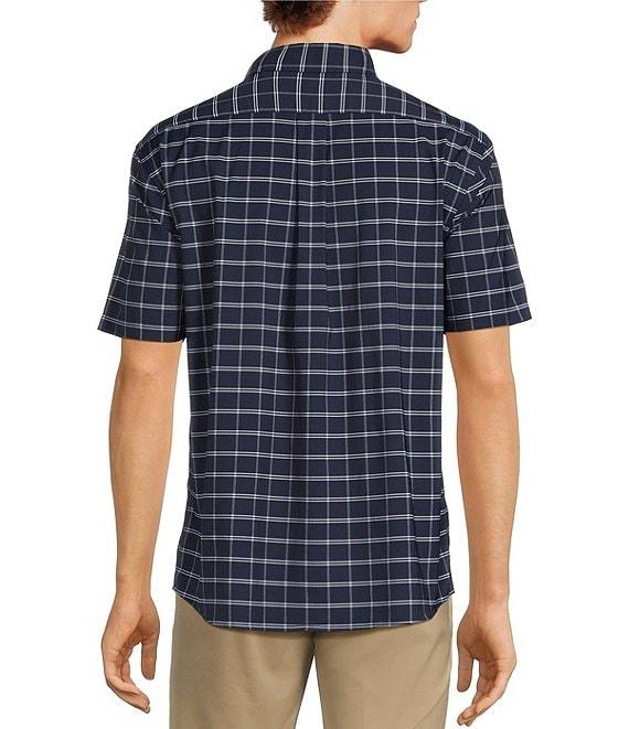 Roundtree & Yorke The Traveler Performance Short Sleeve Windowpane Sport Shirt Product Image