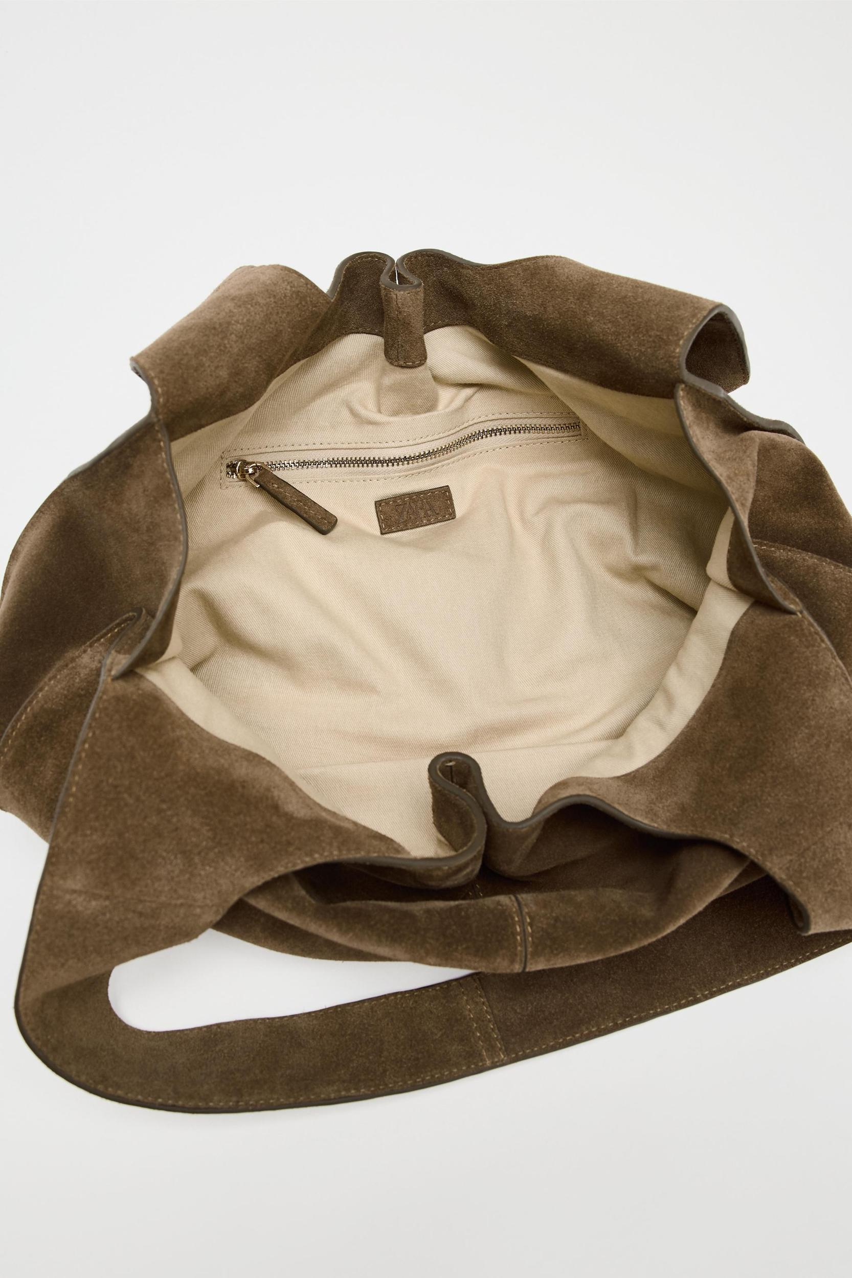 SPLIT LEATHER SHOULDER BAG Product Image