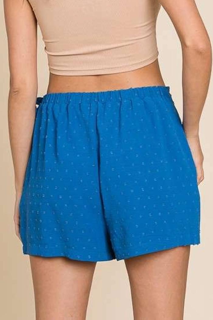 Side Tie Swiss Dot Wrap Skort Product Image