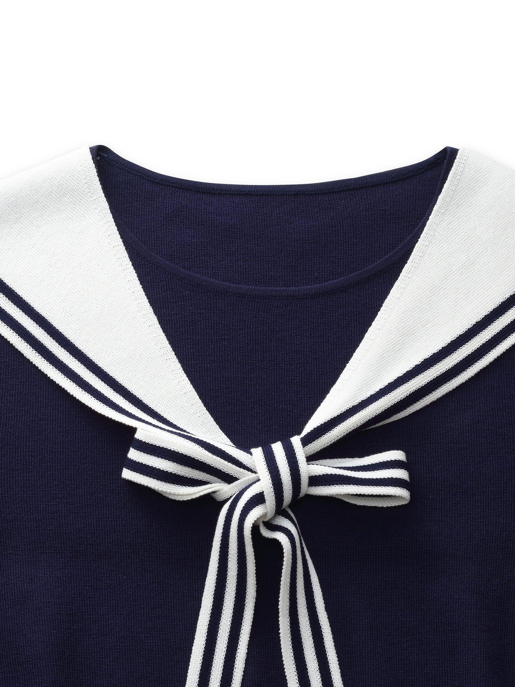 Tencel Blend Knit Top And Column Skirt Two-Piece Set Product Image