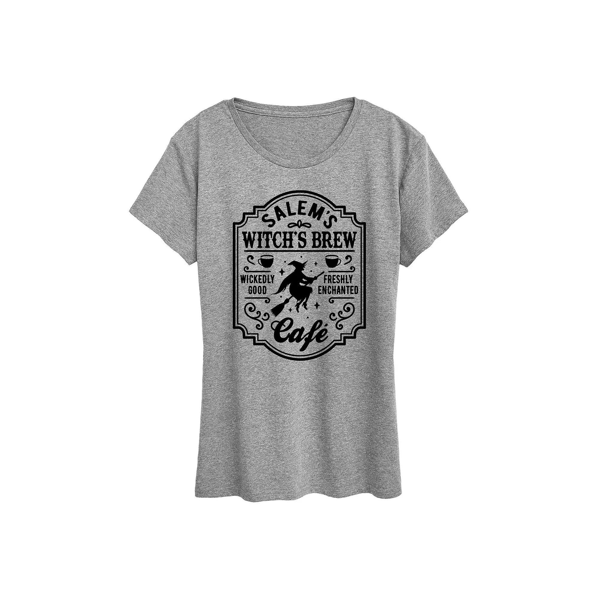 Women's Salems Witchs Brew Cafe Halloween Tee, Girl's,  Product Image