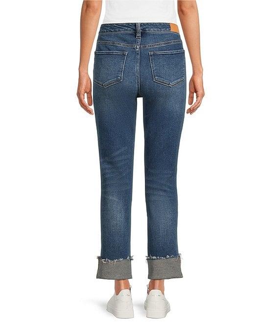 Dear John Blaire Cuffed Mid Rise Slim Straight Ankle Jeans Product Image