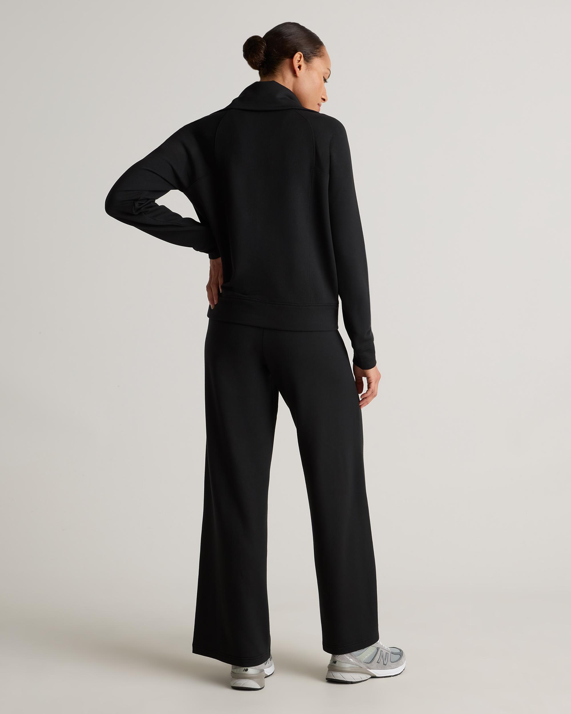 Quince | Women's SuperSoft Fleece Half Zip Lenzing Modal Product Image