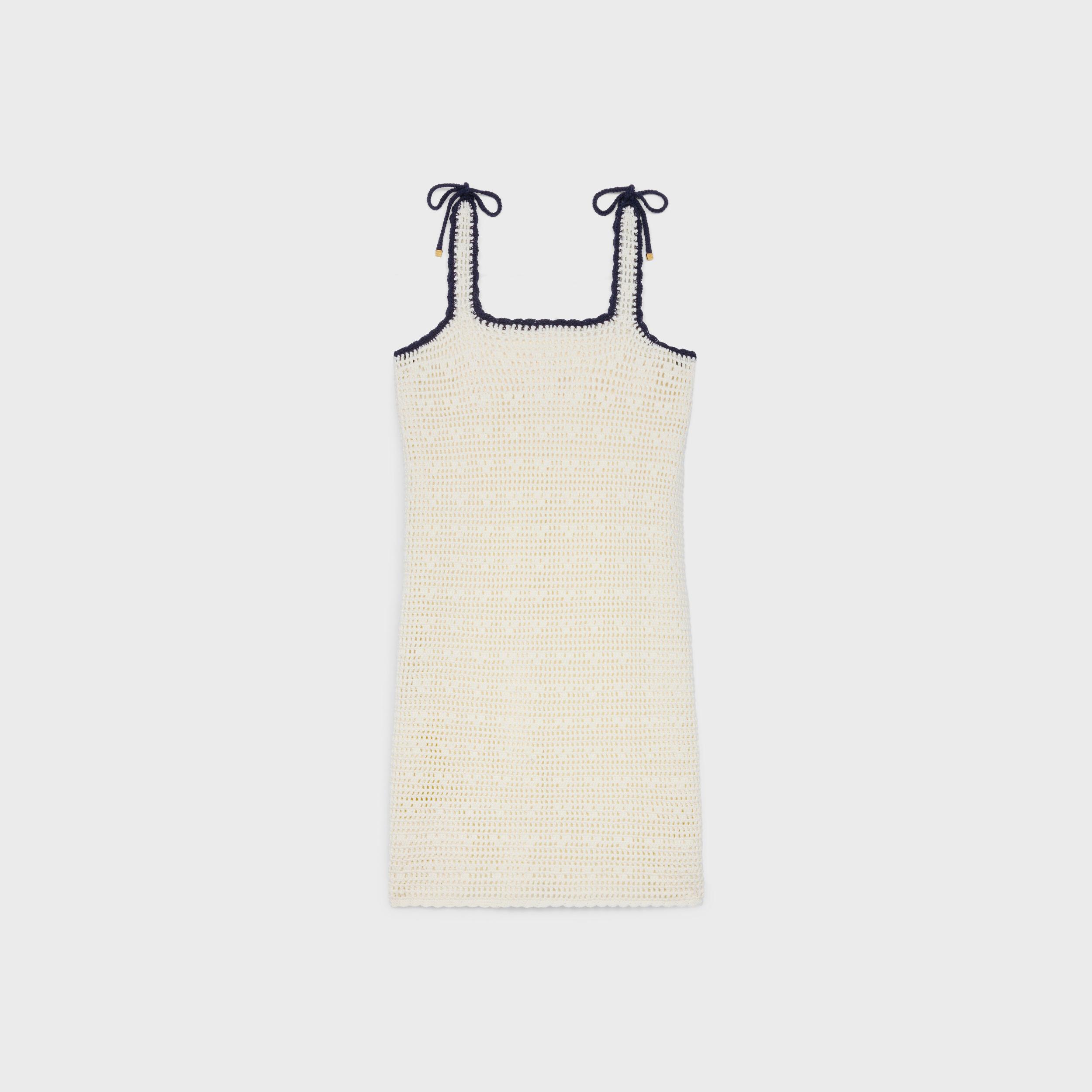 triomphe mini dress in crocheted cotton Product Image