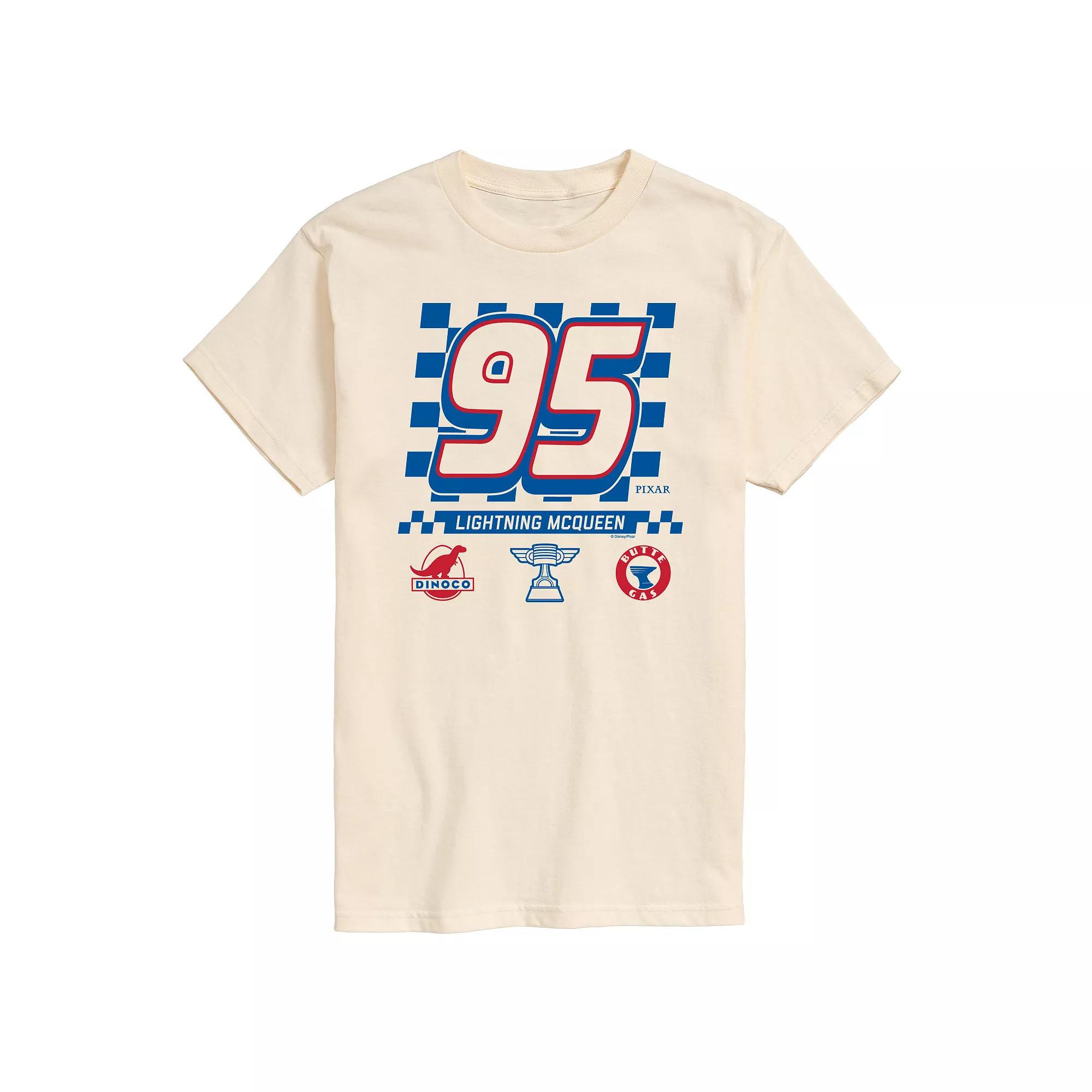 Men's Disney / Pixar's Cars Lightning McQueen 95 Americana Graphic Tee,  Product Image
