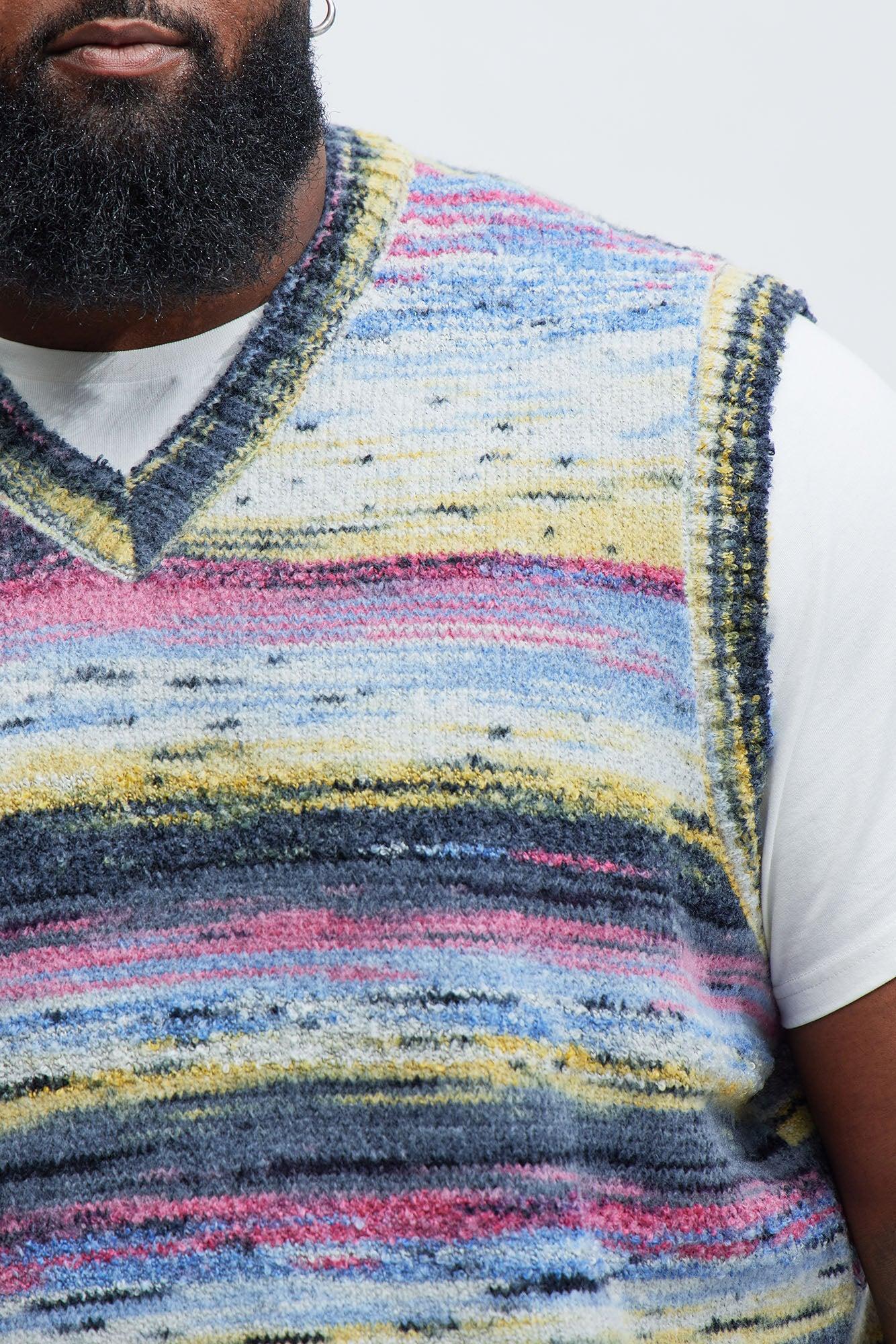 Your Eta Textured Sweater Vest - Multi Color Product Image