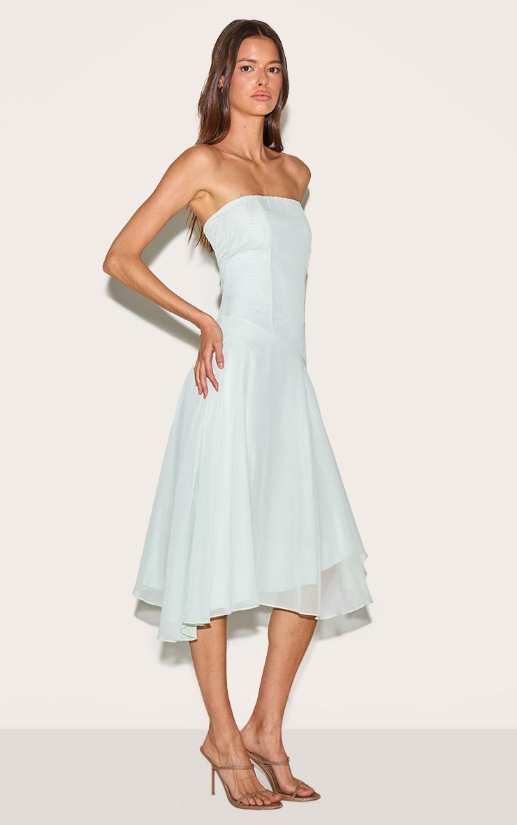  Sage Bandeau Asymmetric Hem Midaxi Dress Product Image