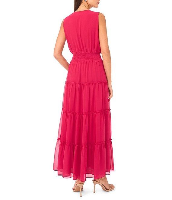 1. STATE V-Neckline Sleeveless Gauze Maxi Dress Product Image