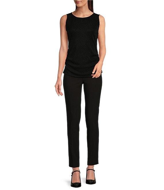 Calvin Klein Sparkle Rib Knit V-Neck Sleeveless Top Product Image