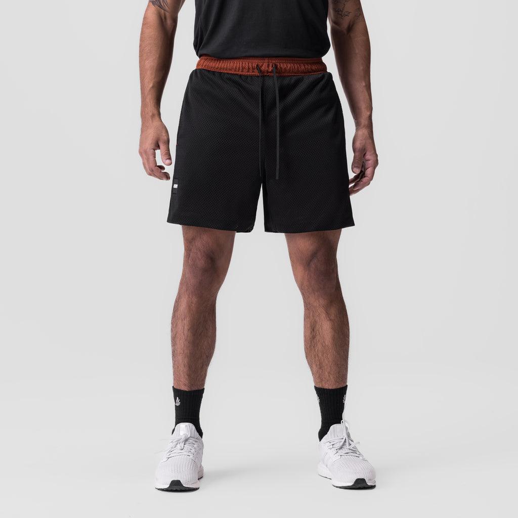 0795. SilverPlus™ Mesh Reversible Short - Olive/Black Male Product Image