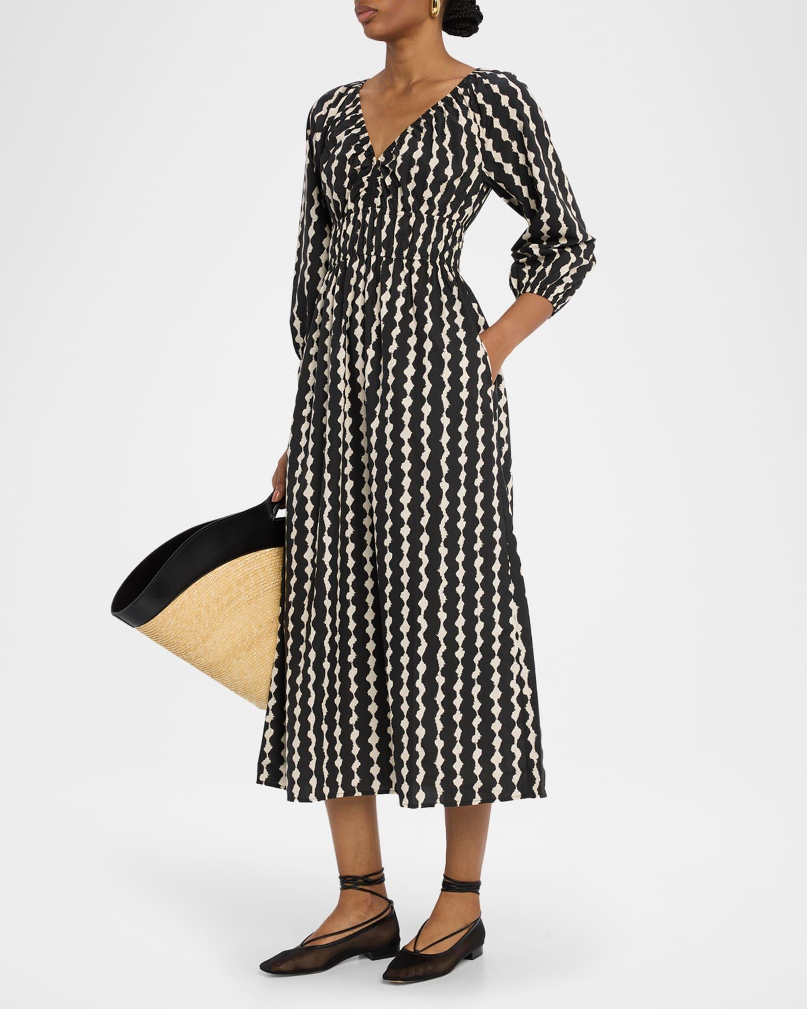 Paio Blouson-Sleeve Midi Dress Product Image