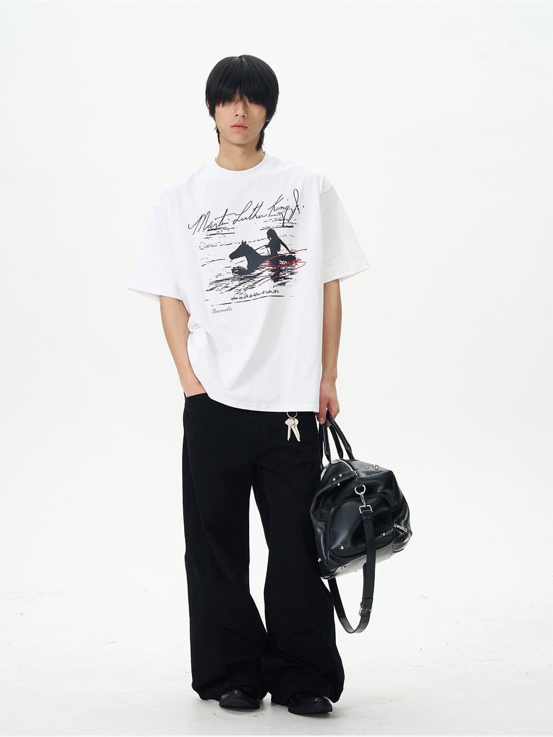 RT No. 12473 WORKWEAR WIDE STRAIGHT PANTS Product Image