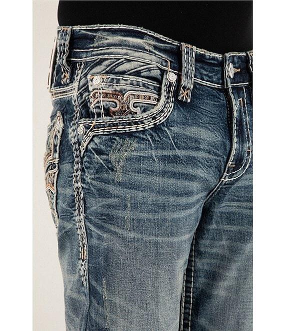 Rock Revival Elijah 32#double; Inseam Straight Leg Jeans Product Image