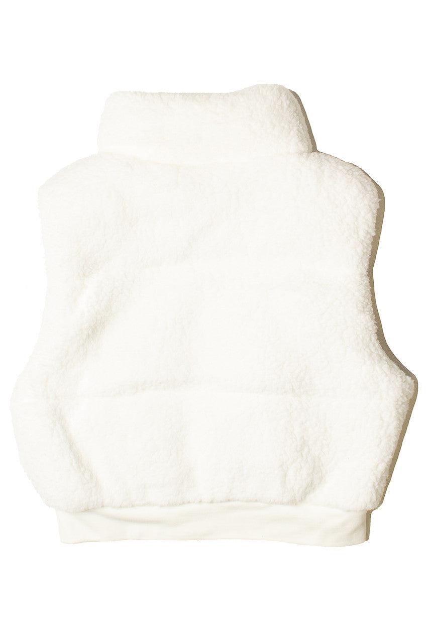 Faux Sherpa Puffer Vest Product Image