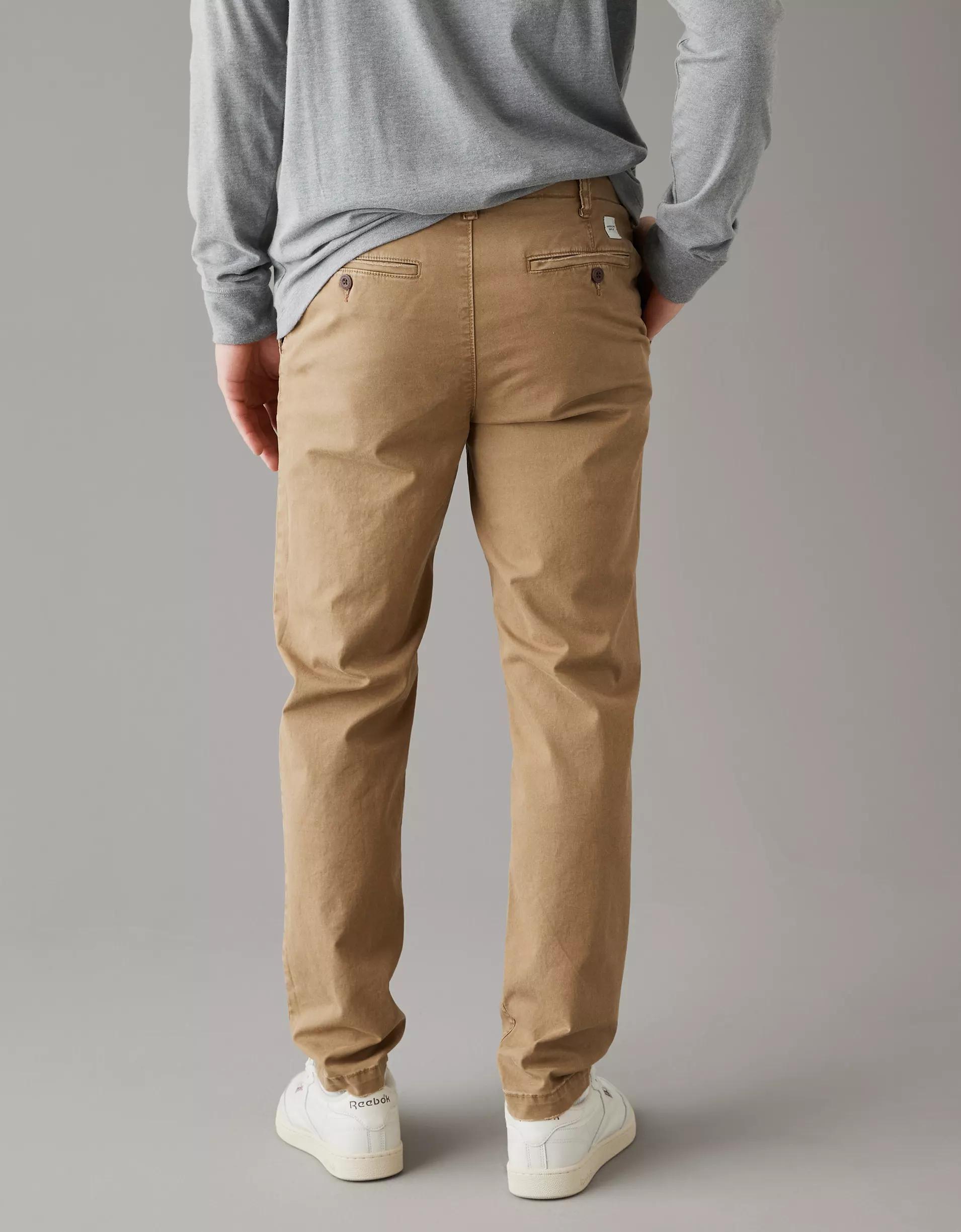 AE Flex Slim Straight Lived-In Khaki Pant Product Image