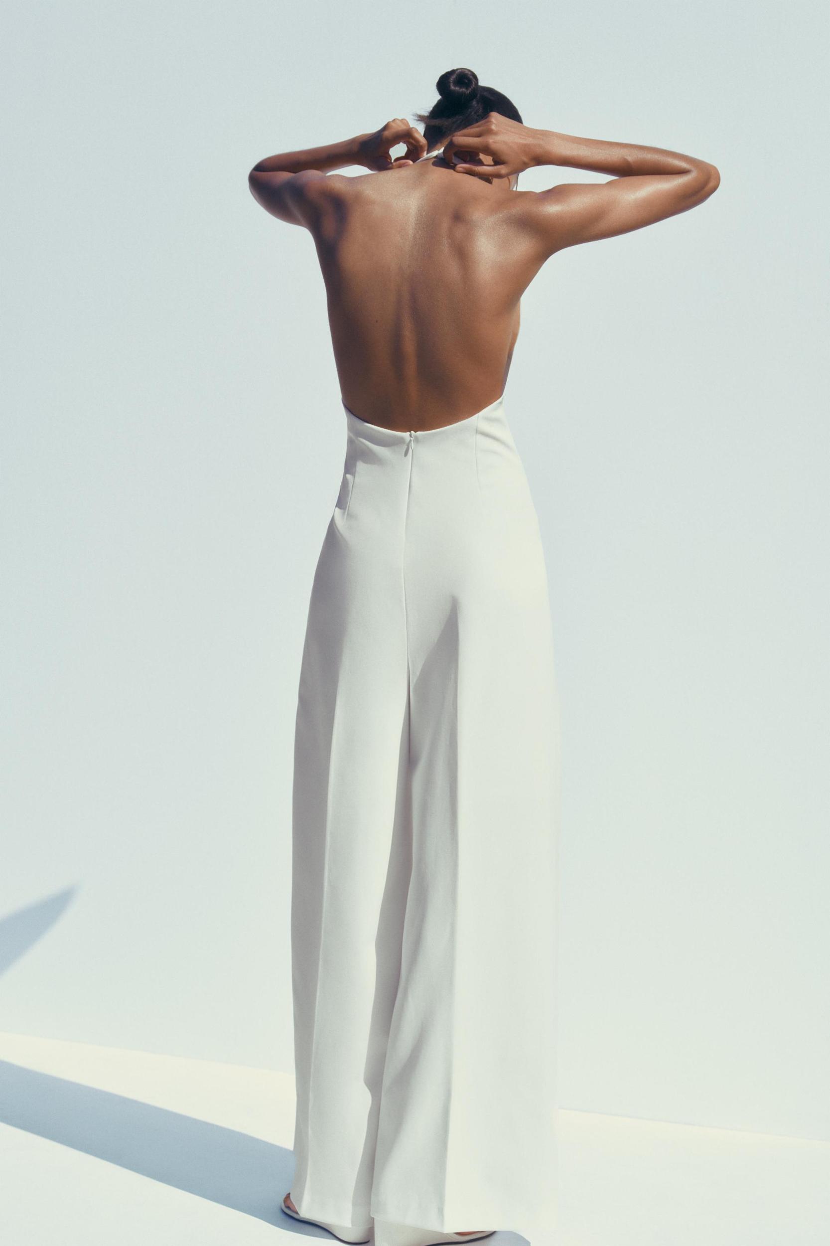 OPEN BACK LONG JUMPSUIT Product Image