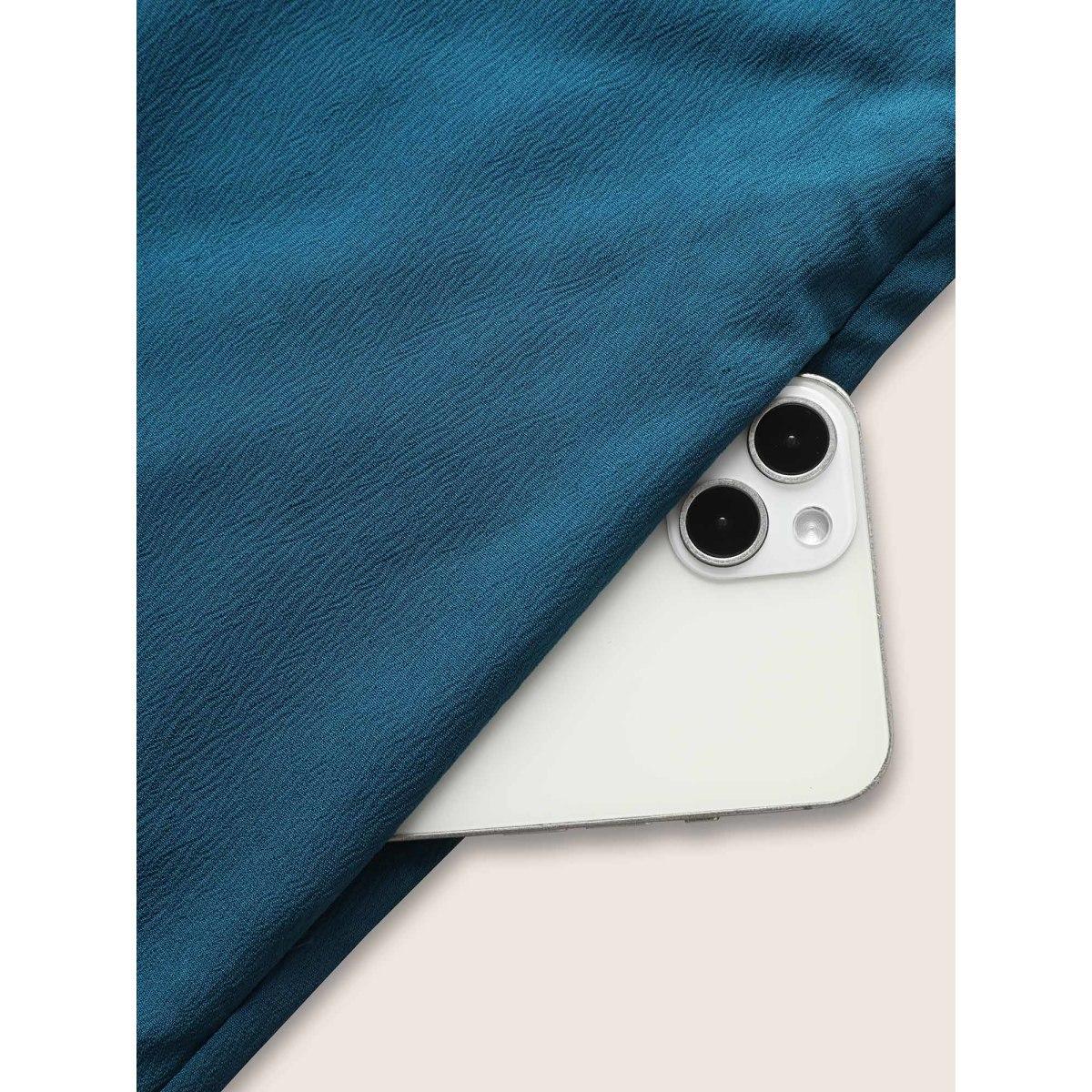 Plus Size Aegean Pointelle Knit Patchwork Button Detail Loose Jumpsuit Women Casual Sleeveless Square Neck Everyday Loose Jumpsuits BloomChic 30/6X Product Image