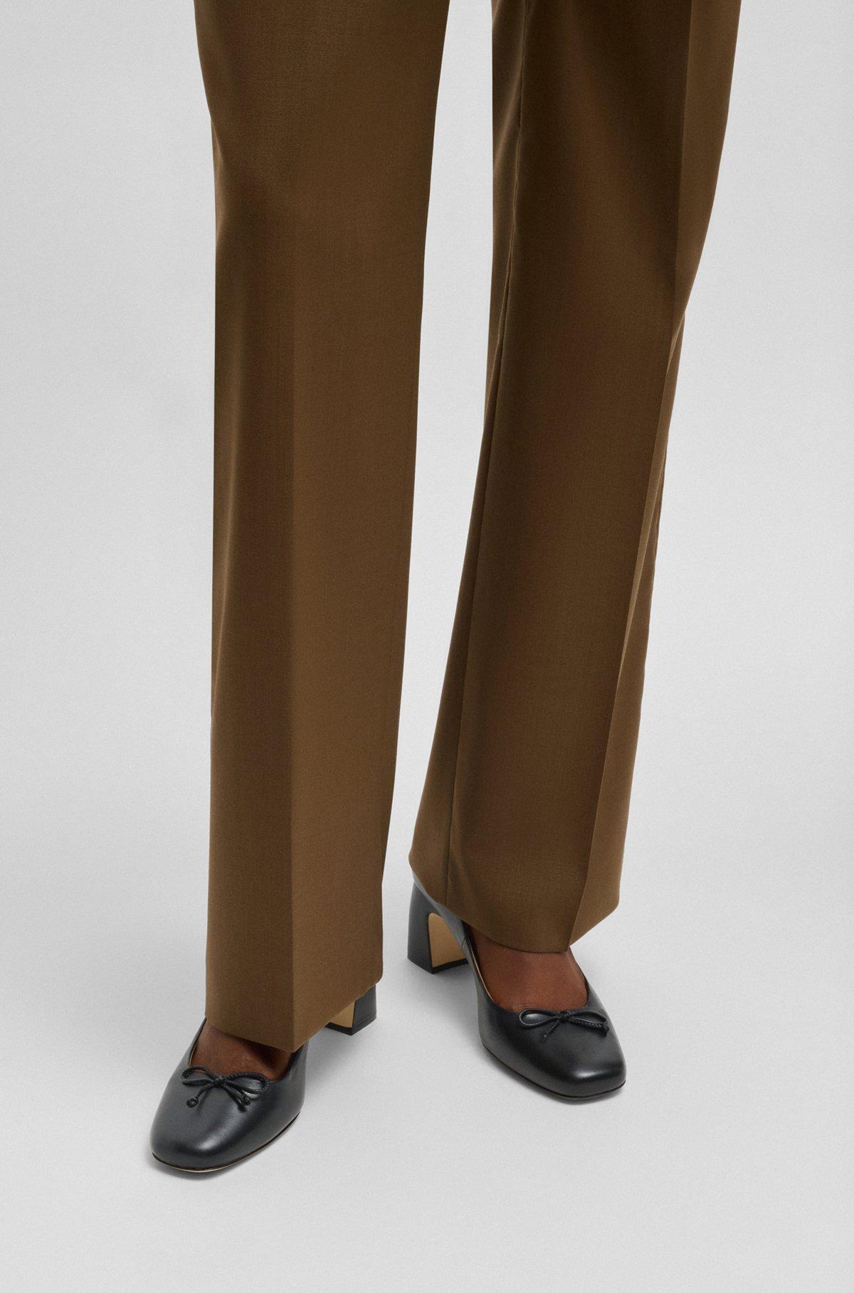 Heeled pumps in nappa leather with Double B monogram Product Image