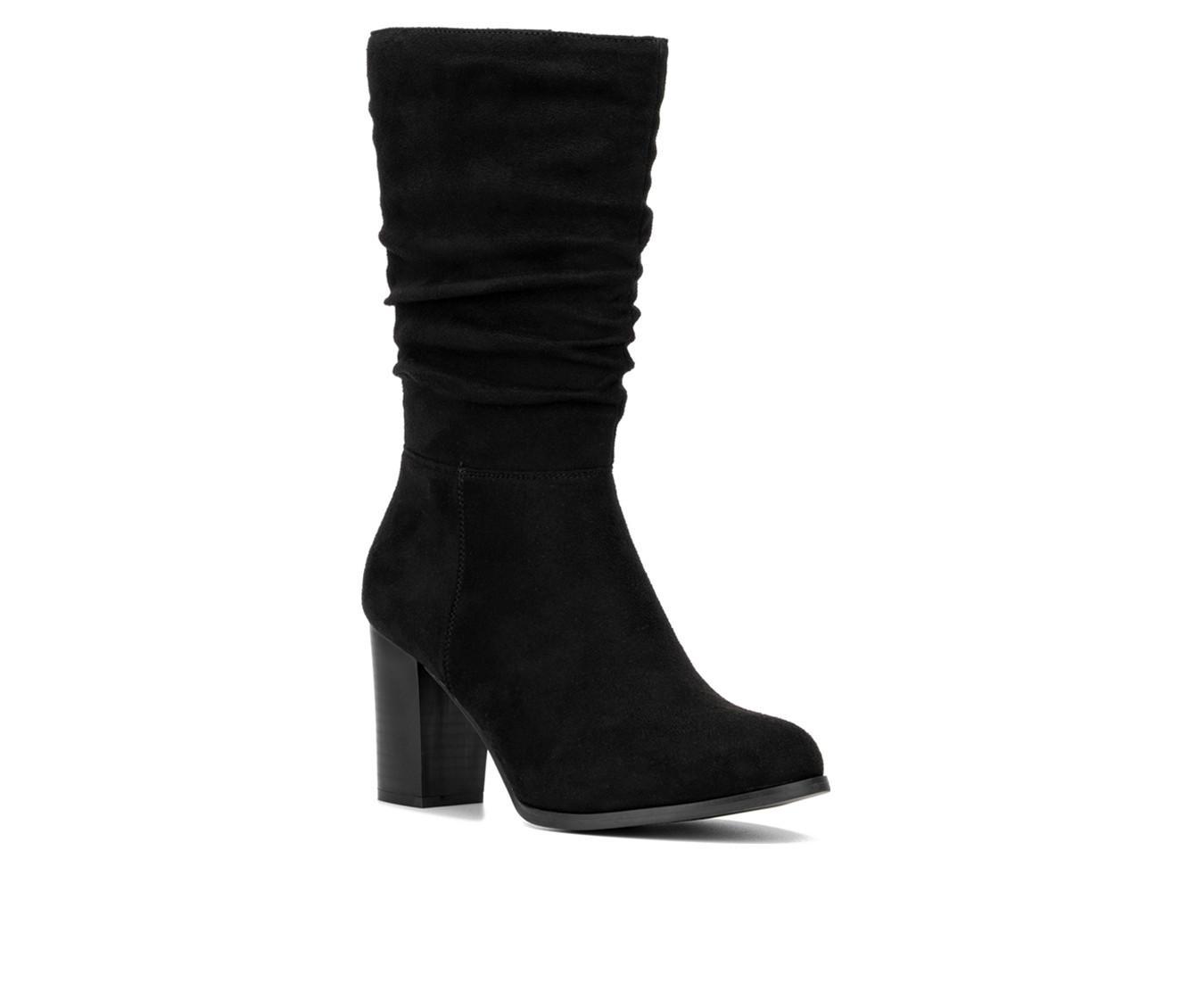 Women's New York and Company Amena Mid Calf Heeled Boots Product Image